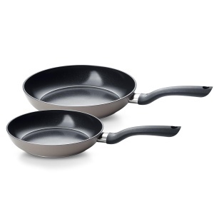 Set tigai ceramice Fissler Essential 24 cm si 28 cm, inductie, aluminiu reciclat, fabricat in Germania