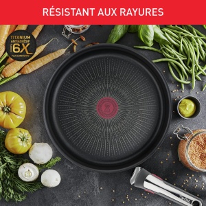 Set tigai Tefal Ingenio Easy On 2228 cm maner detasabil antiaderente fara PFOA - Img 4