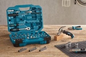 Set unelte manuale Makita E-10899, 76 piese, cutie transport, compact - Img 2