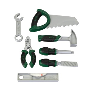 Set unelte pentru copii Theo Klein 8573, 7 piese, cutie transport, 30,25 x 14 x 17,25 cm - Img 3