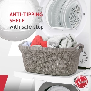 Set universal de stivuire Hoover cu raft glisant pentru masini de spalat si uscatoare - Potrivit pentru masini de spalat cu adancime 47-62 cm - Econom - Img 3