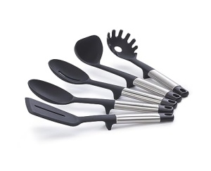 Set ustensile bucatarie Joseph Joseph Elevate 5 piese silicon rezistent la caldura suport rotativ - Img 3