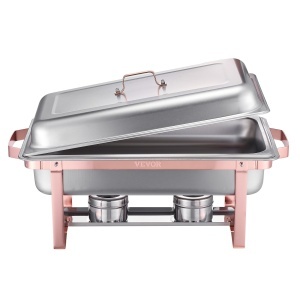 Set VEVOR Chafing Dish HZ-433 75L Rosegold Inox Durabil - Img 9