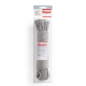 Sfoara pentru rufe Rayen, Nylon, 20 m, Rutschfest, Gri