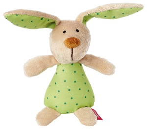 Sigikid 41169 Rattle Bunny Stele Rosii Fete si Baieti Jucarii pentru Bebelusi Recomandat de la Nastere Verde