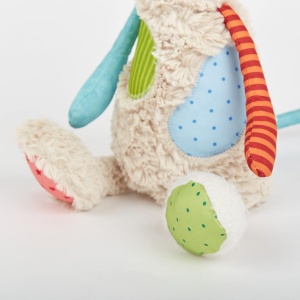 SIGIKID 42842 Jucarie moale pisica patchwork Jucarie de plus draguta pentru joaca si imbratisare din amestec de materiale moi pentru bebelusi si copii, baieti si fete de la 0 luni la 8 ani Multicolor/Pisica 30 cm - Img 8
