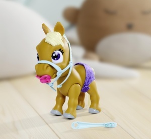Simba Pamper Petz Pony 105950009 Jucarie Interactiva 24cm cu Functii de Hidratare si Schimbare Culoare - Img 3