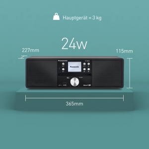 Sistem audio Panasonic SC-DM202EG-K cu CD Bluetooth si radio DAB Negru - Img 9
