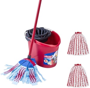 Sistem de curatare a pardoselilor Vileda SuperMocio, 10L, 3 actiuni, rosu - Img 3