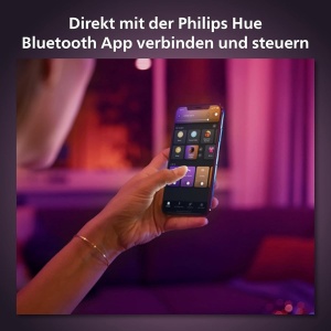 Sistem de iluminat Philips Hue Perifo, 3 spoturi si 1 bara de lumina, 250 cm, negru - Img 9