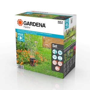 Sistem de Irigare Gardena Start-Set Pipeline cu Viereckregner, 9-216 m