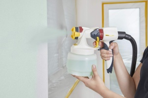 Sistem de pulverizare a vopselei WAGNER W 450 pentru vopsele de interior si latex, 15 m2-10 min, recipient 1300 ml, 460 W, furtun 1,8 m - Img 2