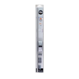 Sistem de rafturi Metaltex Hangeleiste City 60 cm, robust, inoxidabil, design satin - Img 3