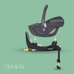 Sistem de scaune auto Maxi-Cosi FamilyFix 360, ISOFIX, rotire 360, pentru 0-4 ani, Negru - Img 5