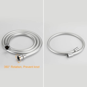Sistem dus GRIFEMA G7005, dus cu efect de ploaie 25x25cm, inox - Img 5