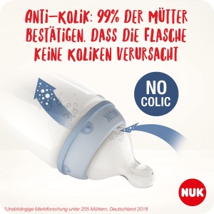 Sistem Supt Anti-Colici NUK First Choice Silicon Marimea 2 (6-18 luni) 2 bucati - Img 2