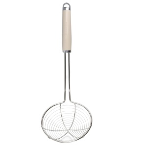 Sita de bucatarie KitchenAid din otel inoxidabil, Almond Creme, maner ergonomic