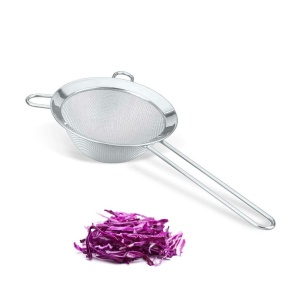 Sita de bucatarie Metaltex Victoria, 14 cm, din otel inoxidabil, lavabila in masina de spalat