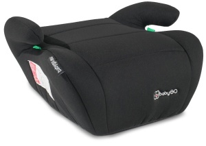 Sitzerhohung BabyGO I-Size pentru copii 125-150 cm, negru, usor si confortabil