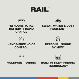 Skullcandy Rail ANC Casti Wireless In-Ear Noise Cancelling 27h Bone - Img 4
