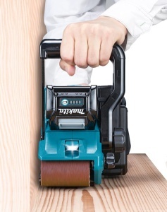 Slefuitor cu banda Makita BS001GZ01, 40V, motor fara perii, reglaj viteza, colectare praf - Img 2