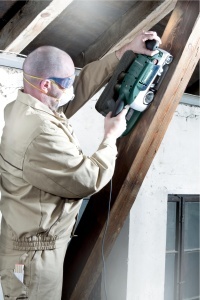 Slefuitor cu banda Metabo BAE 75, 1010W, cu sac de praf si suport - Img 5
