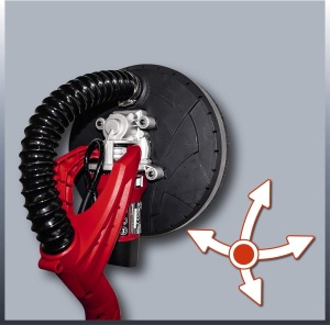 Slefuitor de perete Einhell TC-DW 225, 600W, cu sistem de aspirare - Img 8