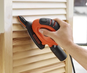 Slefuitor Dreptunghiular BlackDecker BEW230, 55W, 6 hartii abrazive, design ergonomic - Img 5