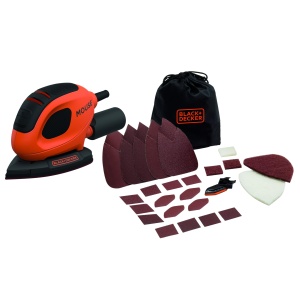 Slefuitor electric BLACKDECKER BEW230BC-QS, 55W, compact, cu 15 accesorii