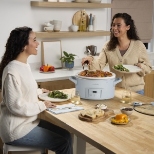 Slow Cooker Crock-Pot CSC123X, 6.0 Litri, Culoare Albastru Morning Haze - Img 6