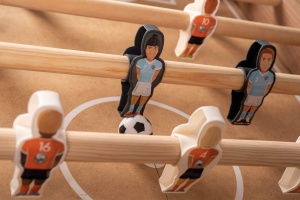Smoby 620700 Baby-Foot Click si Goal Fotbal de masa, Lemn - Img 3