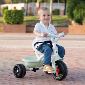 Smoby - Be Fun Comfort Green - Vehicul pentru copii de la 10 luni - Crescand cu copilul - Bara de impingere cu geanta de cumparaturi - Img 5