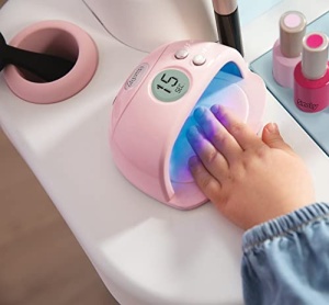 Smoby - My Beauty Center Beauty Studio - Masa de toaleta cu functii electronice si mecanice, multe accesorii, pentru copii de la 3 ani - Img 9