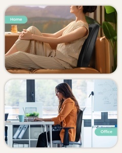 Snailax Shiatsu Masaj pentru Spate si Gat Cu Incalzire si Design Portabil - Img 7