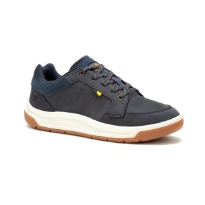 Sneakeri CAT Papa Crush, piele naturala, confortabili, culoare Midnight