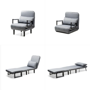 Sofa extensibila InnovaGoods, 4-in-1, gri, capacitate 150 kg - Img 2