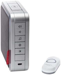 Sonerie fara fir Honeywell Home, raza 200 m, mod silentios, lumina Halo, alb-gri - Img 2