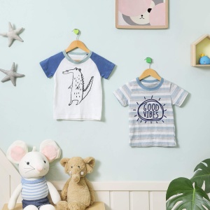 SONGMICS Umerase pentru copii set de 20 de umerase pentru copii 35 cm lungime Umerase din lemn lemn masiv cu punte antiderapanta pentru pantaloni si c - Img 2