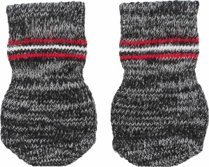 Sosete Antiderapante pentru Caini TRIXIE, Marime M-L, Culoare Gri, Set de 2 Bucati