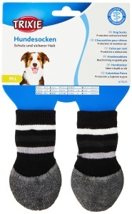 Sosete Antiderapante pentru Caini TRIXIE, ML, 2 Buc, Negru