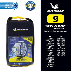 Sosete de zapada auto Michelin SOS Grip Evolution 9 - montare rapida, tractiune maxima - Img 2