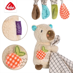 Sosete pentru bebelusi Fehn Capybara Clara - Materiale moi, design carouri, 37 cm - Img 4
