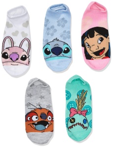 Sosete pentru femei Disney Lilo Stitch, 5 perechi, culori pastel, marime 36-41 - Img 2