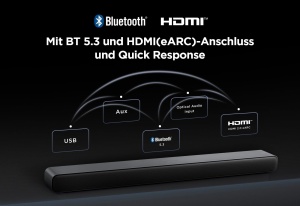 Soundbar TCL S55HE 2.1 cu Subwoofer Wireless, 220W, Dolby Atmos, Bluetooth 5.3 - Img 8