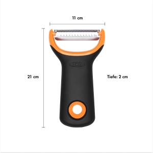 Spalator de legume OXO Good Grips cu Julienne, din otel inoxidabil, ergonomic - Img 3