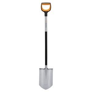 Spaten pentru gradinarit Fiskars Xact 120 cm, Borstahl, NegruPortocaliu