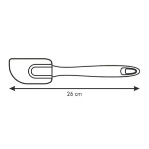 Spatula din silicon Tescoma PRESTO, rezistenta la caldura, 220C - Img 2