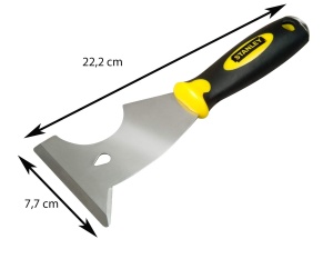 Spatula multifunctionala STANLEY 22,4 cm, 76 mm latime lama, maner bi-material - Img 3