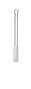 Spatula pentru aluat ROSLE, 26 cm, silicon alb, inox 1810