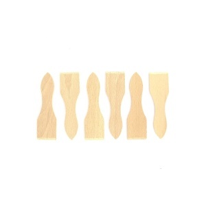 Spatula pentru Raclette Fackelmann 8641550, Set 6 bucati, Lemn, 12.8 x 3.7 cm - Img 1